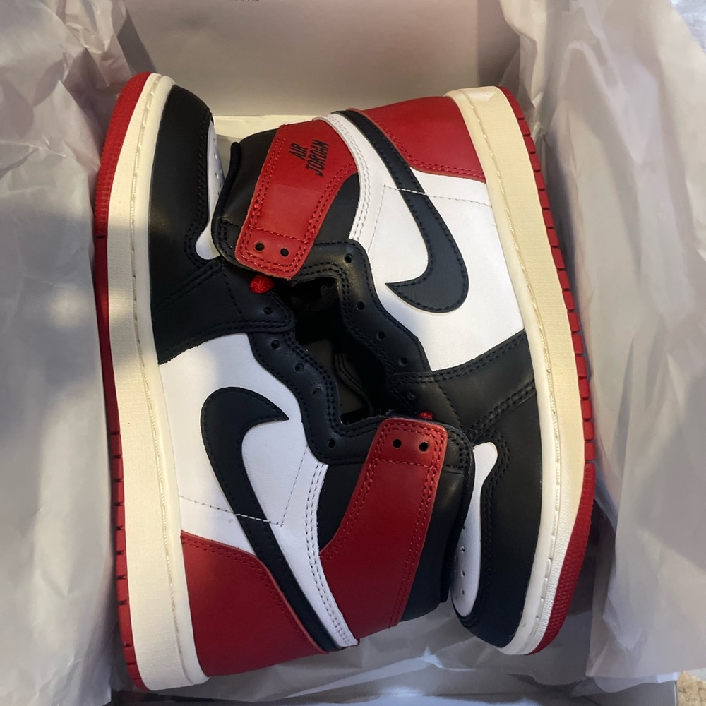 Nike Air Jordan Red, Black, and White Athletic Shoes